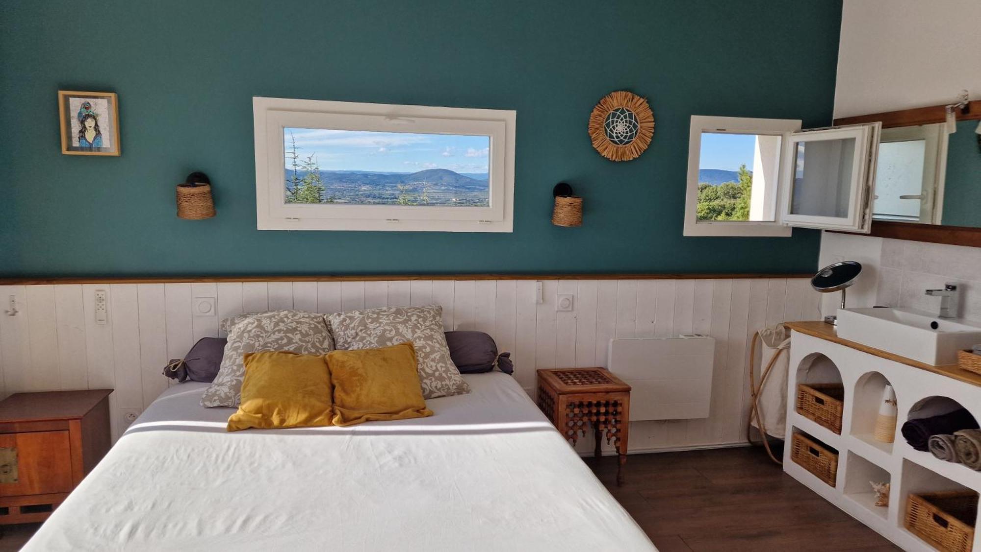 Reve D'Escapade Chambre Avec Vue Sublime Sur Les Cevennes Ardechoises Barjac  Buitenkant foto